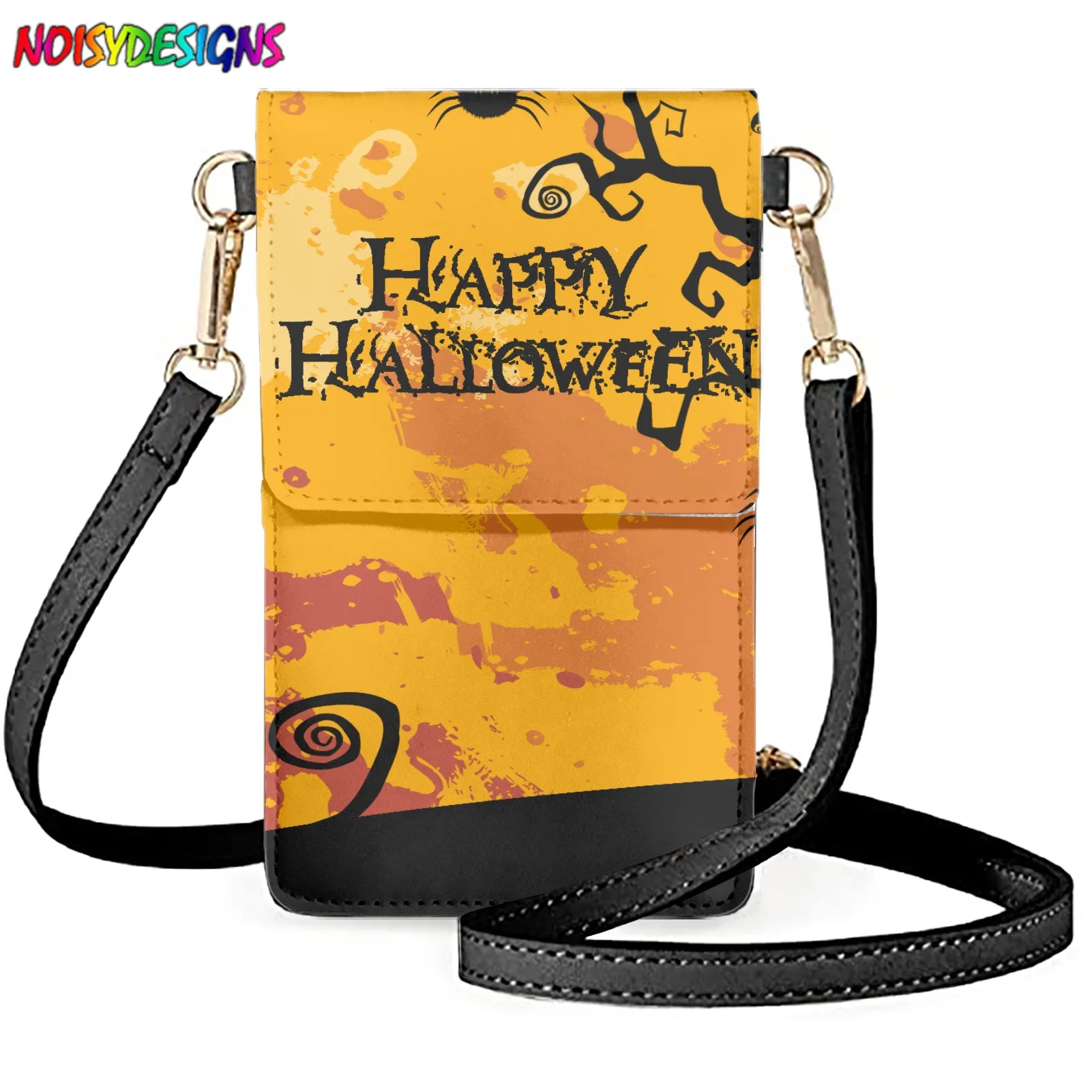 

NOISYDESIGNS Waterproof Mobile Phone Bag Halloween Party Iphone Samsung Xiaomi Crossbody Women Shoulder Package Wallet Pouch