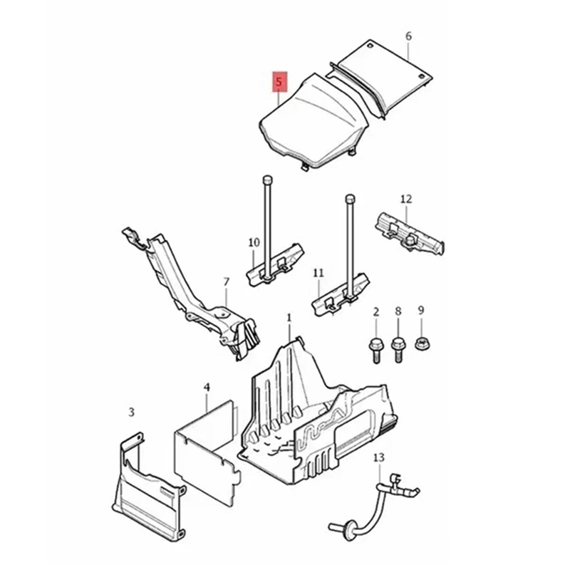 Передняя Крышка батарейного отсека автомобиля 31402984 31265957 для Volvo S80 XC60 XC70 S60 V70 2007-2016