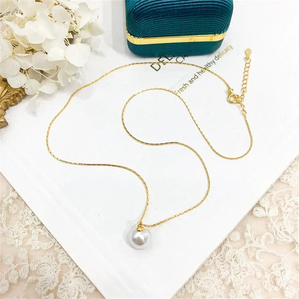 Набор жемчужных аксессуаров сделай сам из стерлингового серебра 925 пробы цепочка