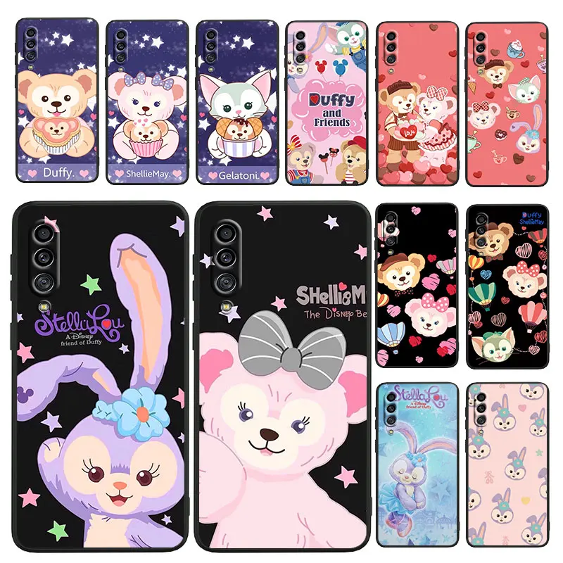 

Duffy Bear Phone Case For Samsung Galaxy A73 A72 A71 A70 A53 A52 A51 A50 A42 A41 A40 A33 A32 A31 A30 A30S Black luxury Soft Capa