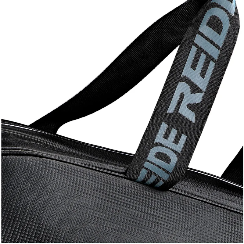Portable Men Tennis Bag Large Capacity PU Polyester Squash Padel Tennis Racket Bags Black White Outdoor Gym Shoulder Bag Handbag