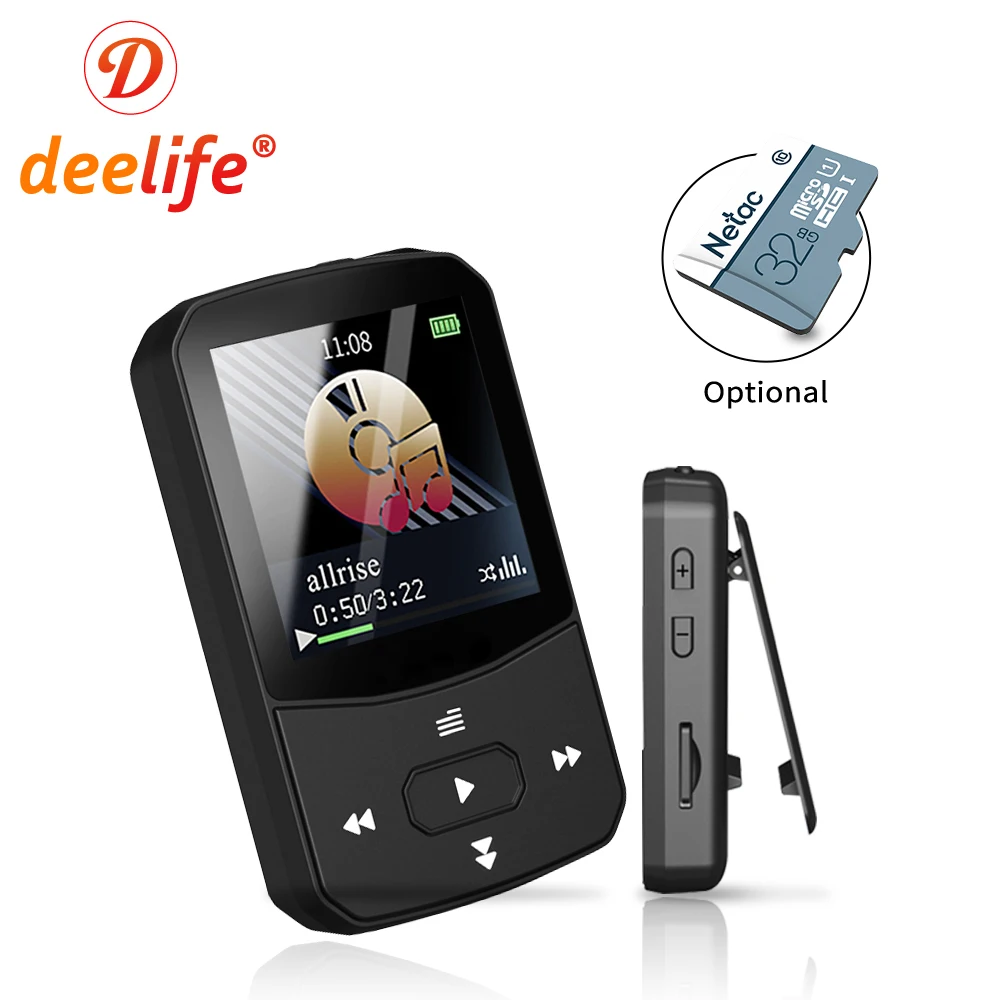 Спортивный MP3-плеер Deelife Mini с Bluetooth Полноразмерным сенсорным экраном нарукавником