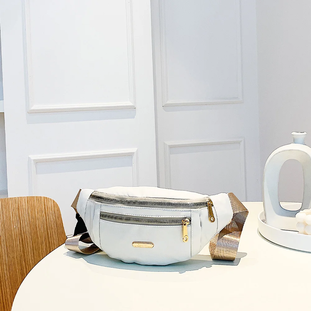 

Nylon Fanny Waist Bags Zipper Casual Shoulder Crossbody Chest Bag Sport Purse for Women Birthday Party Gifts
