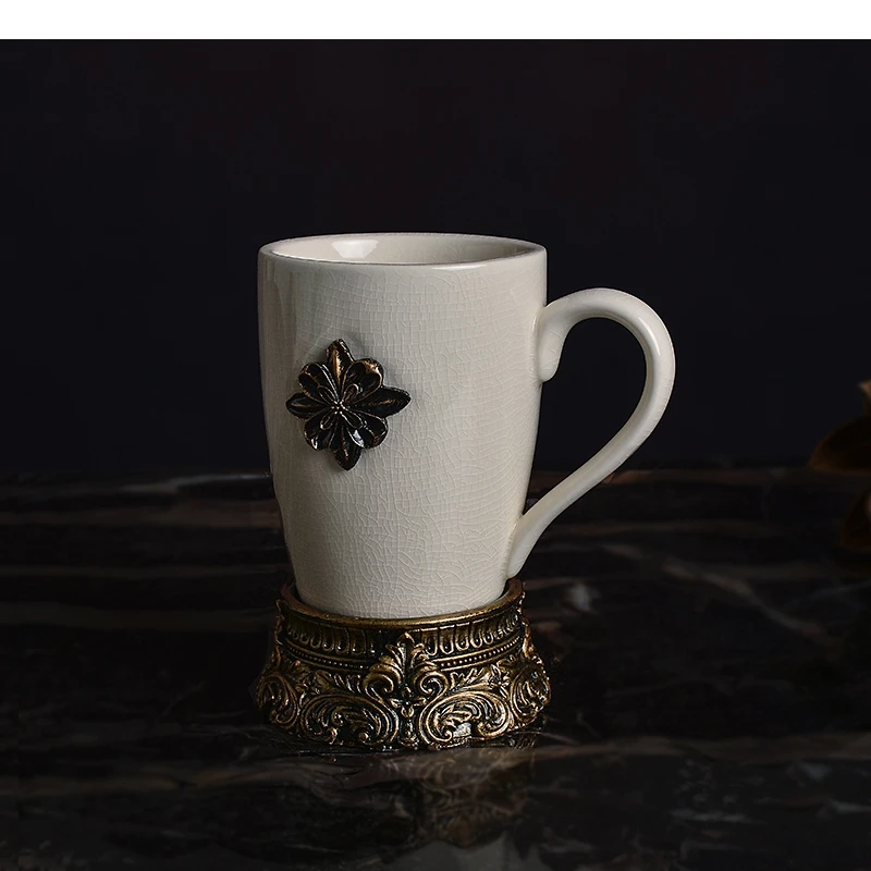 Керамический узор чашка для полоскания горла кофе держатель зубных щеток