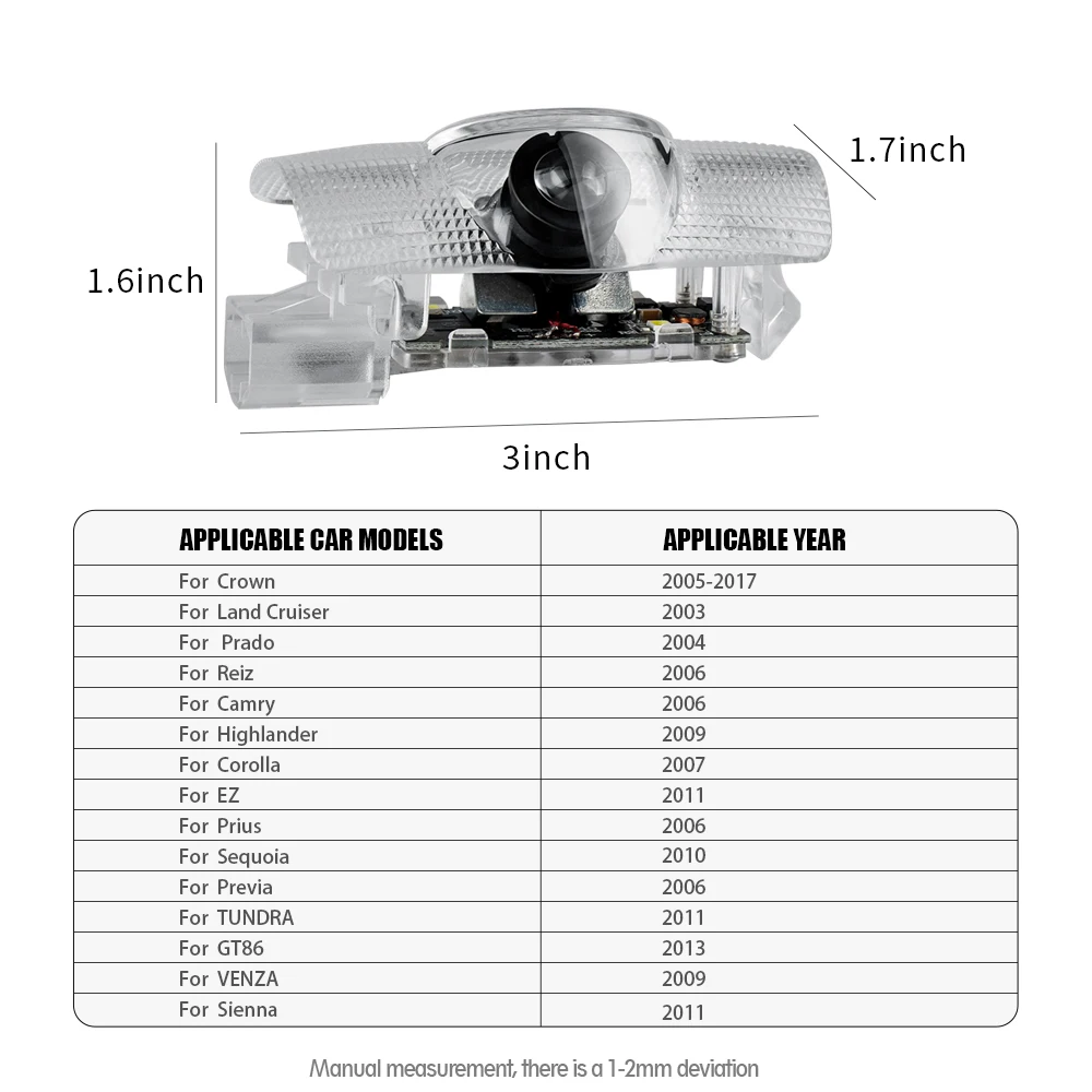 4 шт. автомобильный приветственный свет дверной боковой проектор индукционная