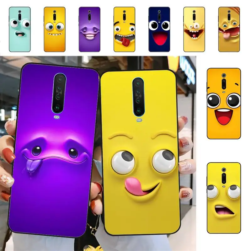 

Funny Face Phone Case for Redmi 5 6 7 8 9 A 5plus K20 4X S2 GO 6 K30 pro
