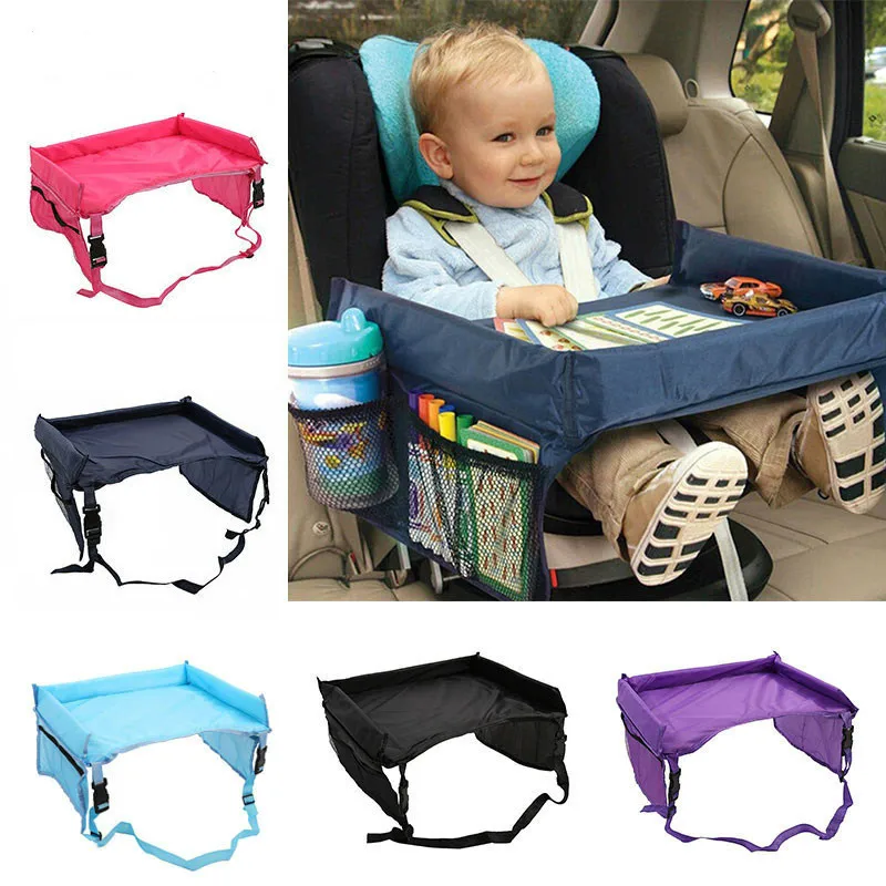 

Children's Car Seat Tray Stroller Baby Toy Food Holder Desk Waterproof Portable Table For Car Kids Draw Read and Write Support