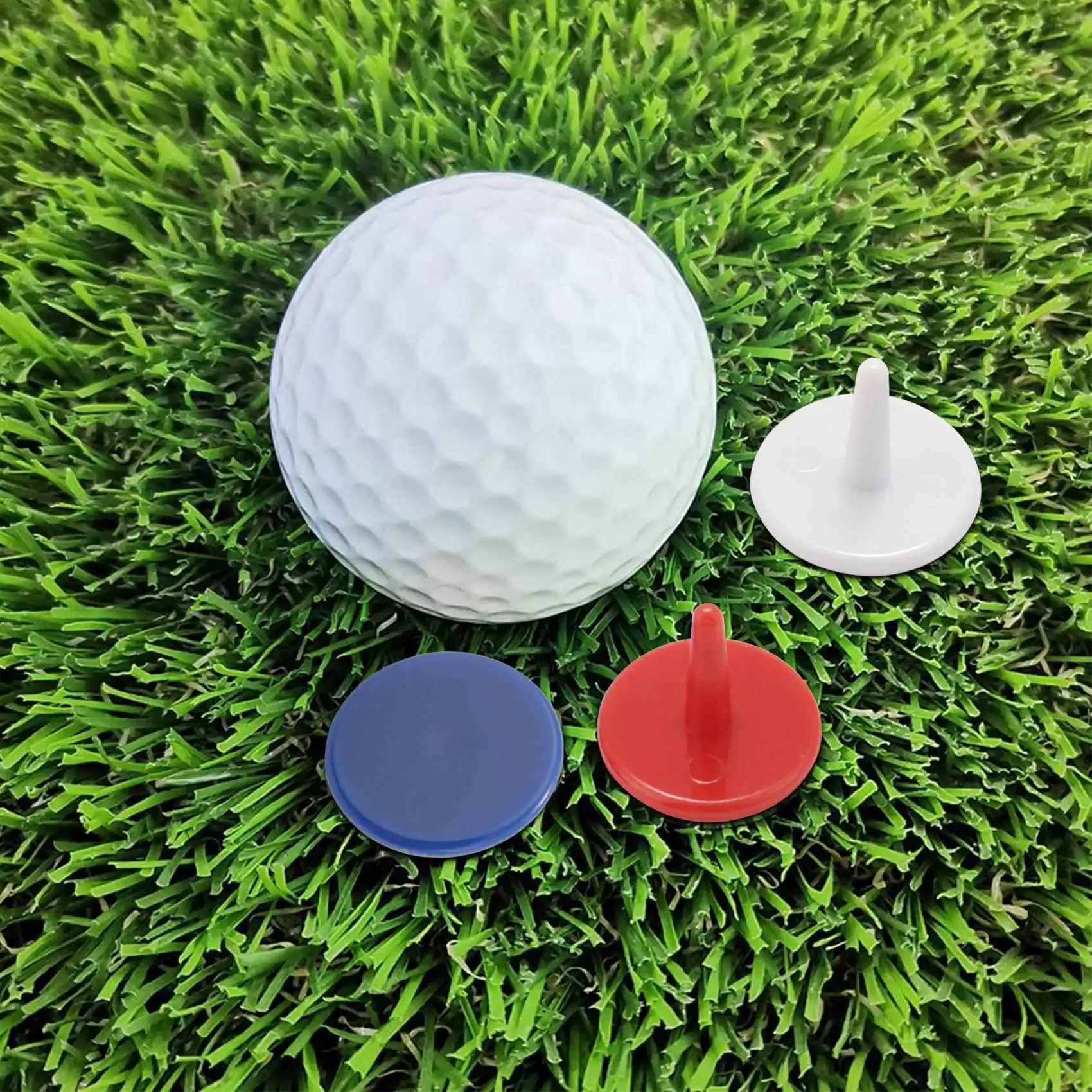 

50 шт., маркеры для мяча для гольфа, 18 мм, случайный цвет