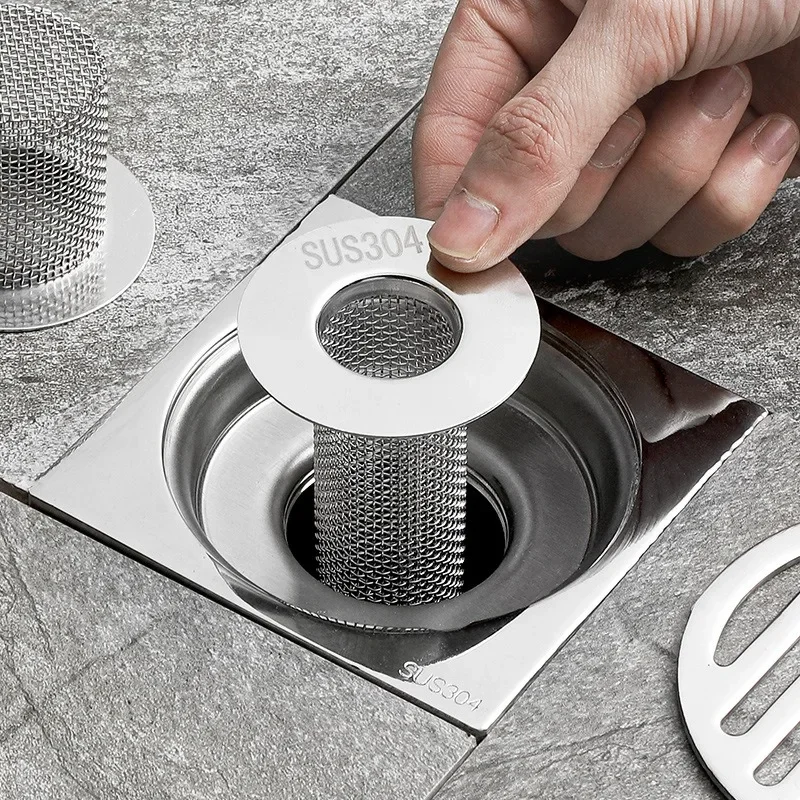 

304 сток в полу из нержавеющей стали фильтрующий элемент, быстрый дренаж, защита от засорения, защита от насекомых, дренаж пола, фильтр для волос