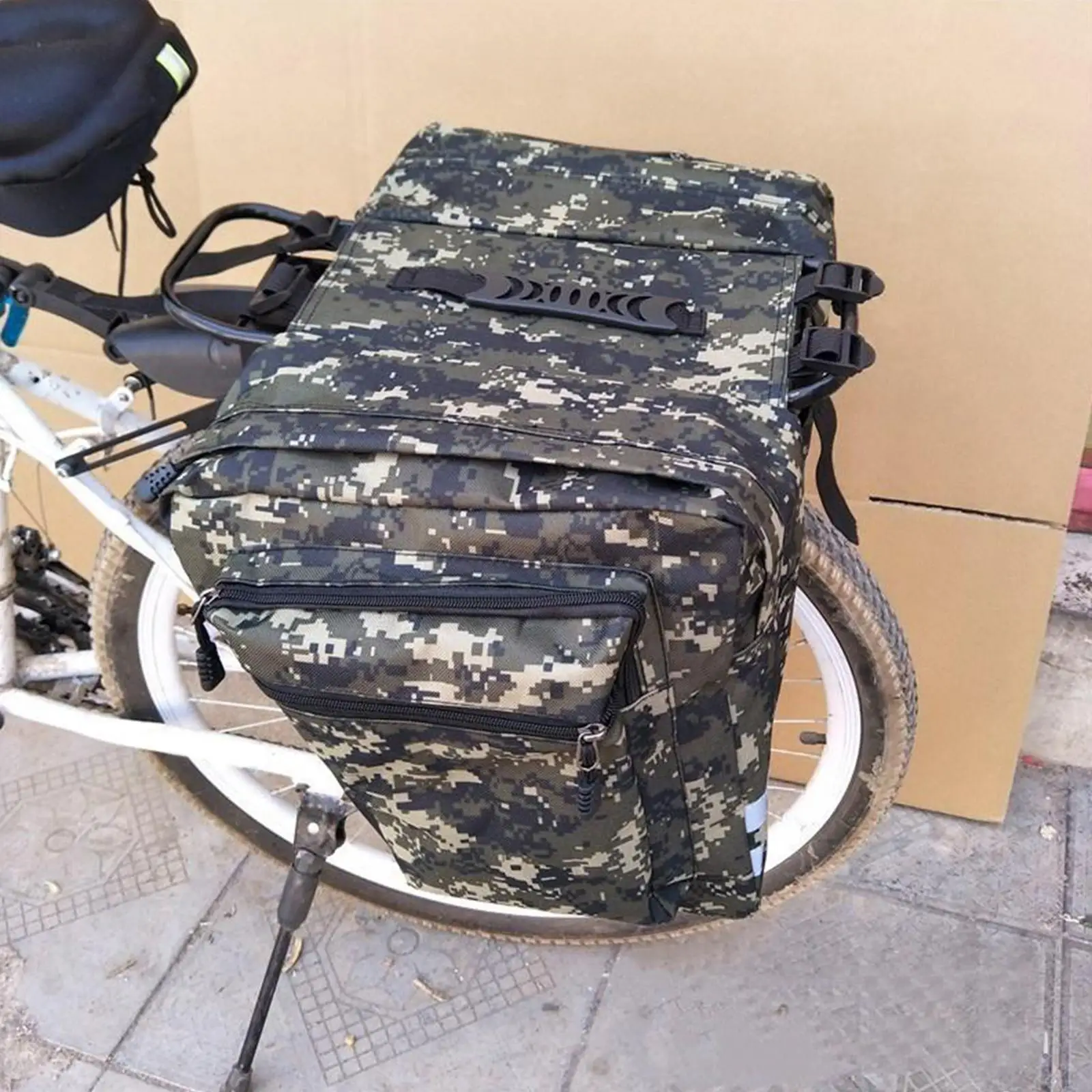 

Bike Bicycle Double Pannier Rear Pouch Saddle Bag Trunk Bag for Cycling