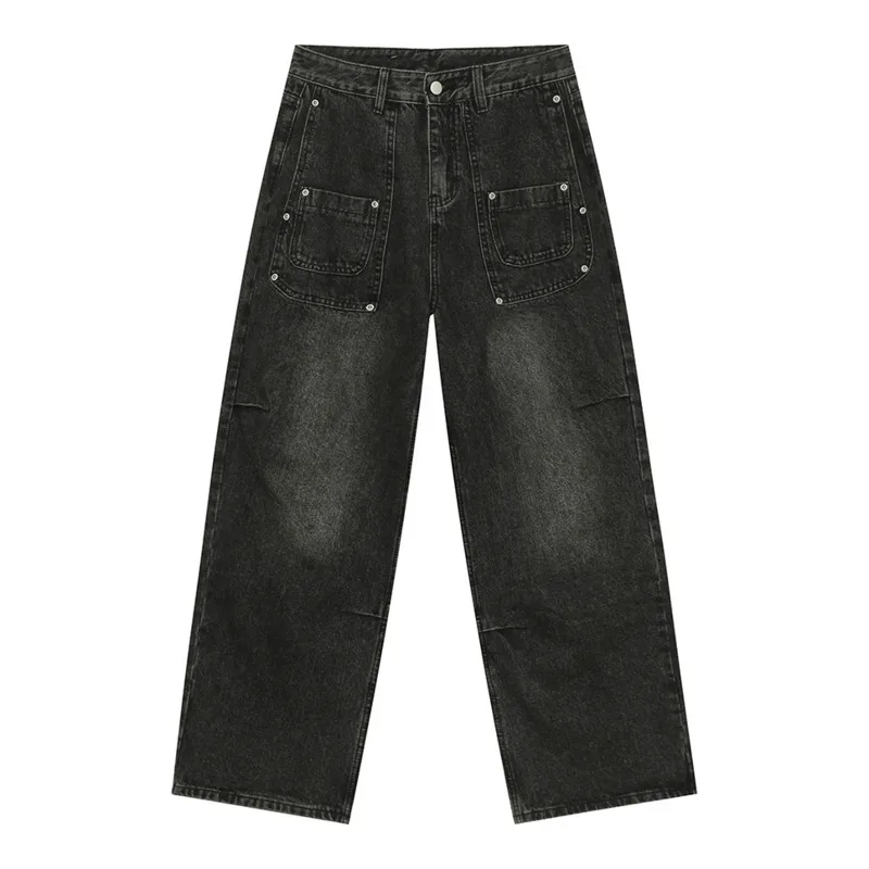 SYUHGFA High Street мужские повседневные джинсовые брюки с карманами в стиле пэчворк