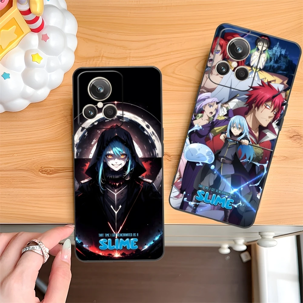 Slime Tensura Rimuru Mobile Phone Case for Realme GT 2 9i 8i 7i Pro X50 X2 C35 C21 C20 C11 C3 Black Soft Cover Shell