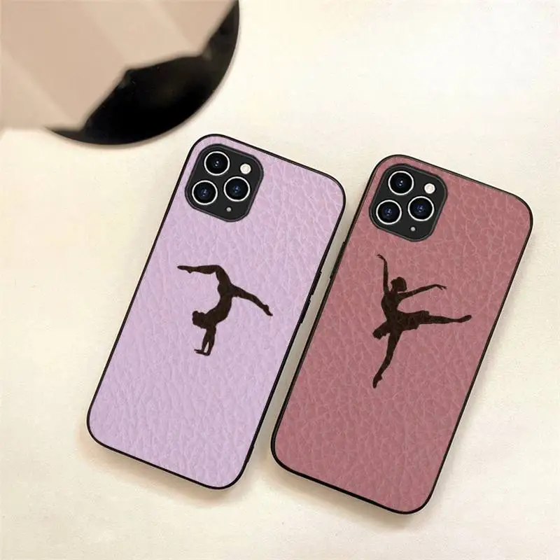 

Ballerina Dance Ballet Girl Phone Case For Iphone 7 8 Plus X Xr Xs 11 12 13 Se2020 Mini Pro Max TPU+Leather Fundas