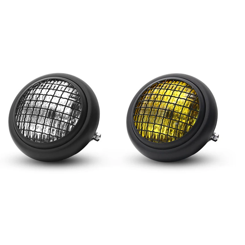 

6.5 Inch 12V 55W Motorcycle Fence Headlight Suitable for Gn Cg125 Retro Headlight Retro Mesh Headlight