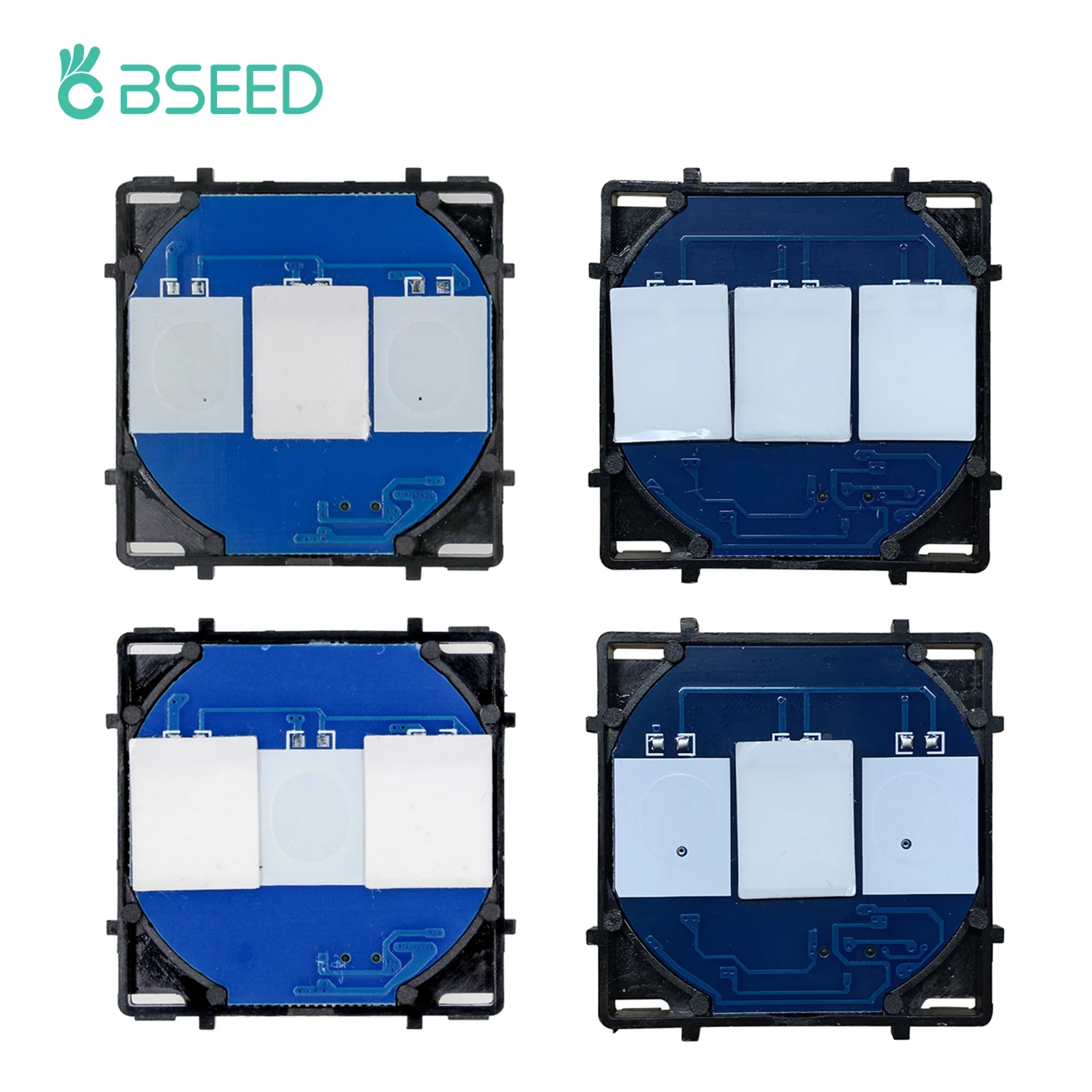 Основание сенсорного выключателя Bseed европейского стандарта, AC 110 ~ 240 В, 1 Gang, 2 Gang, 3 Gang, контрольный Выключатель без стеклянной панели