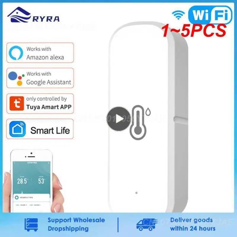 

Датчик влажности и температуры Zigbee 3,0 Wi-Fi, 1-5 шт.