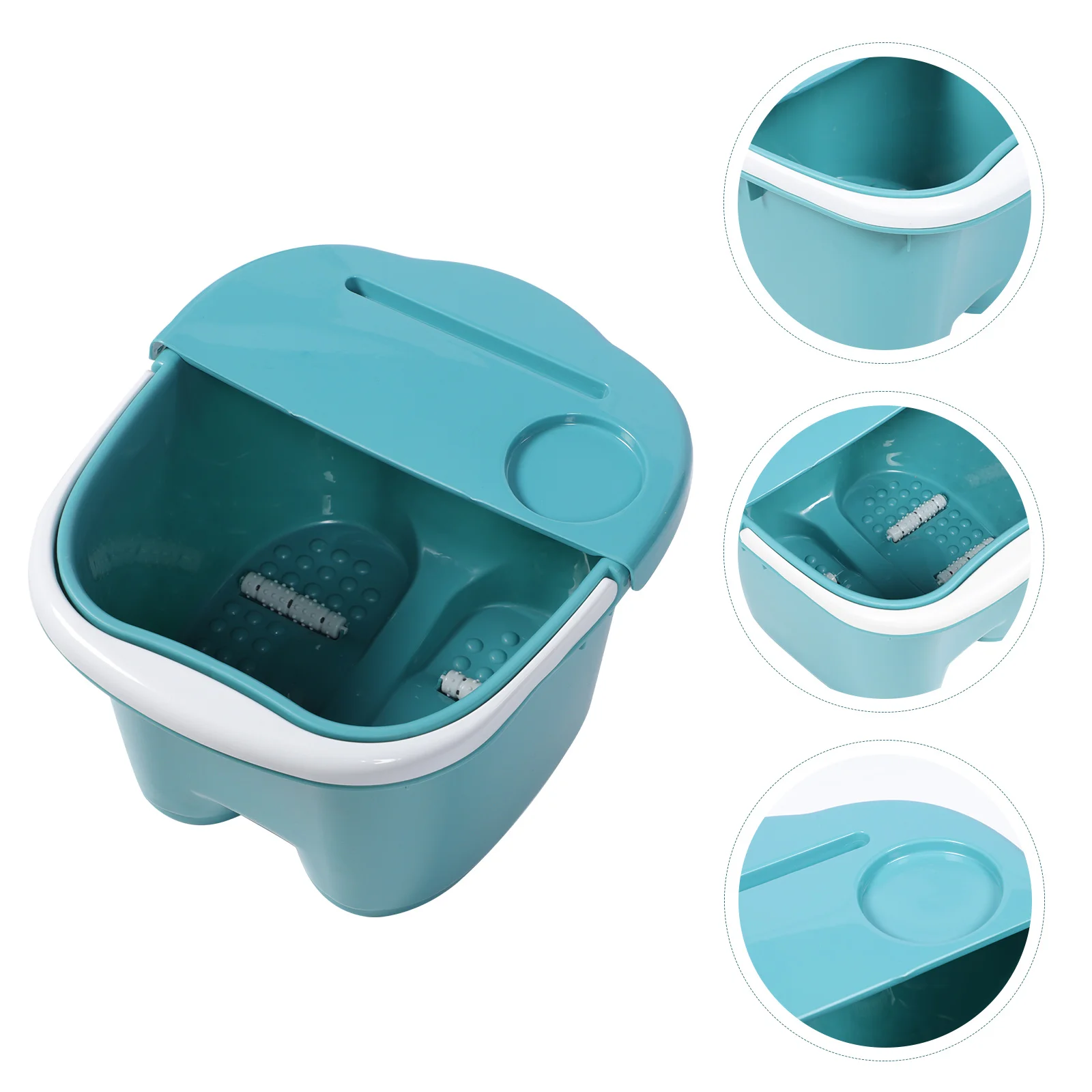 

Foot Basin Tub Bath Soaking Spa Bucket Soak Wash Massaging Soaker Feet Pedicure Pedicures Bowl Higher Water Collapsible Tool