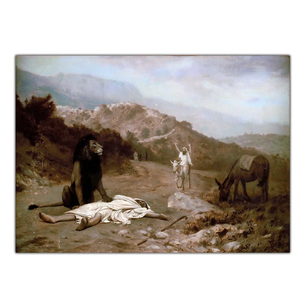 Жан-Леон Джером &quotПопутник Пророк&quot Холст Картина маслом Всемирно известная