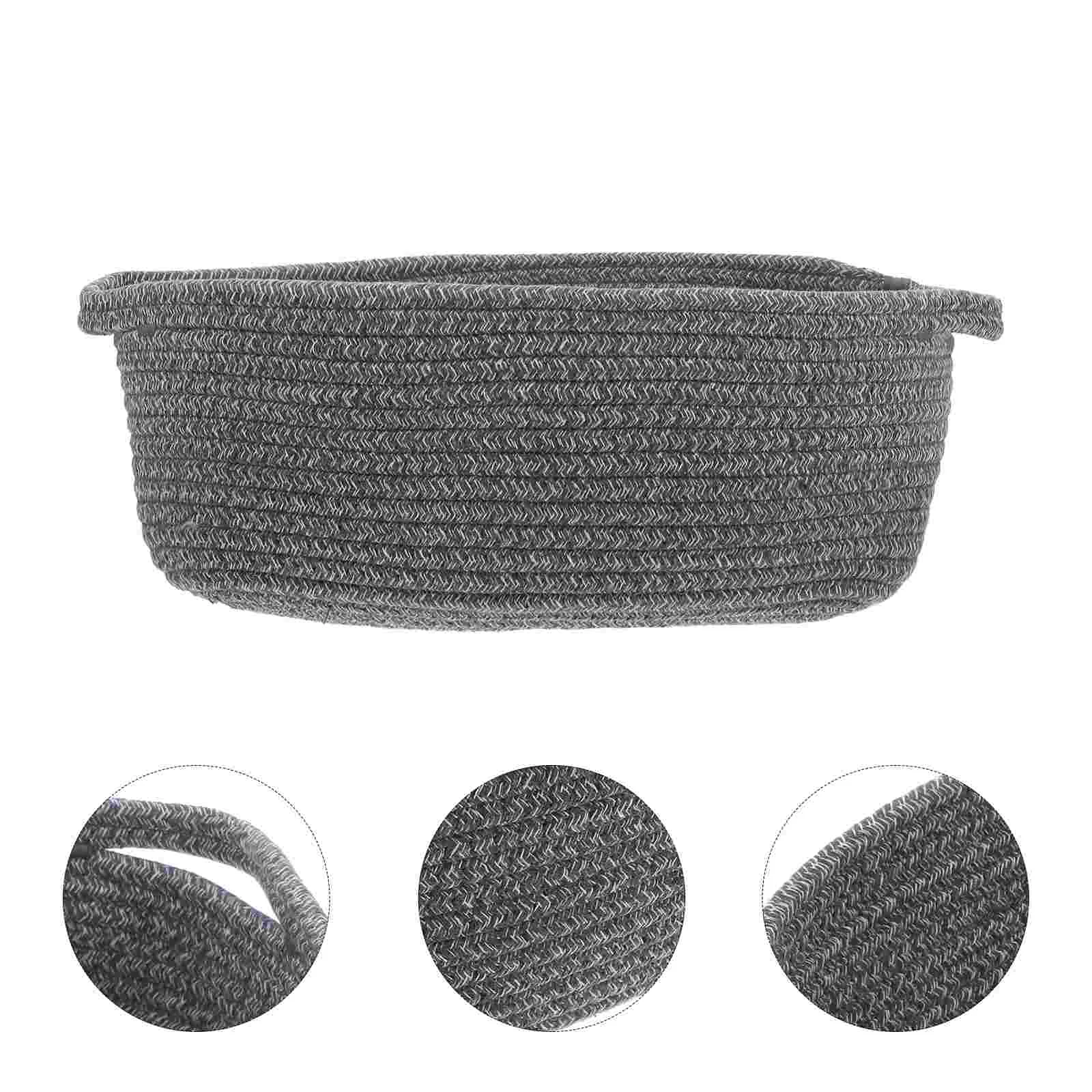 

Shopping Basket Child Laundry Hamper Empty Organizer Bins Cotton Rope Kitchen Storage