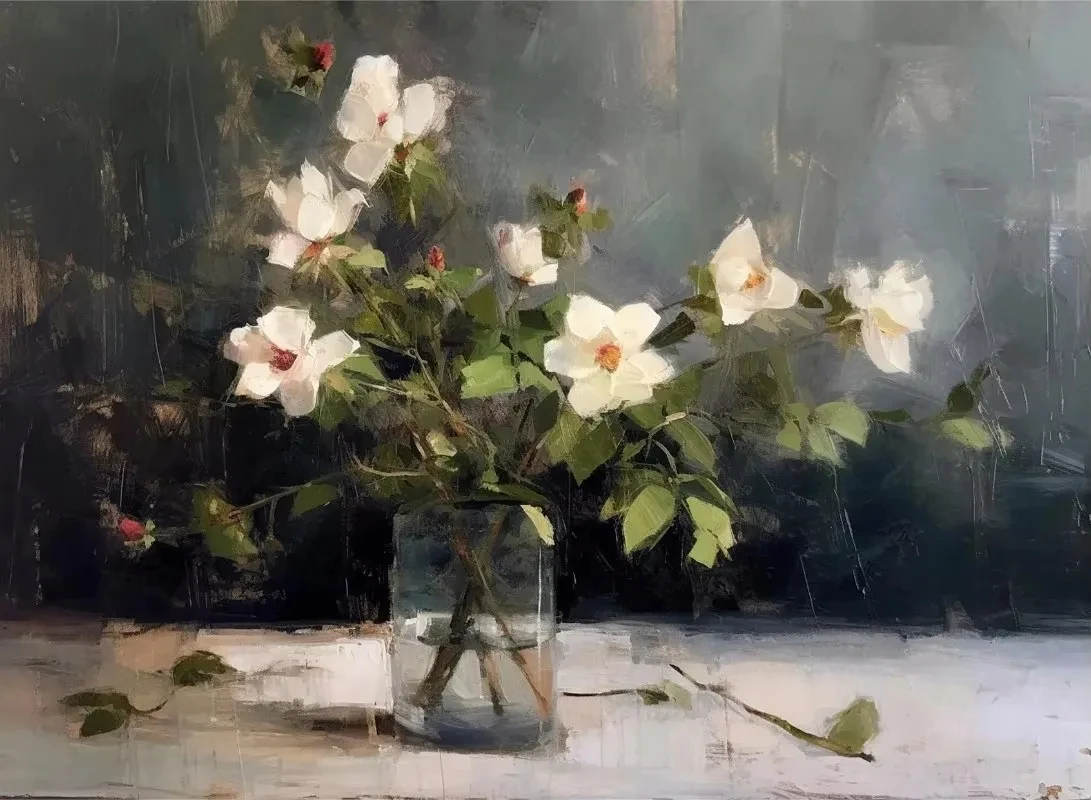 

Печатный плакат "Скандинавские цветы", современный стиль