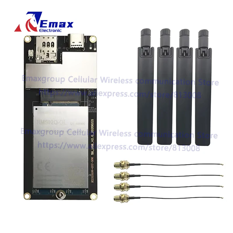 Quectel RM502Q-GL, не RM502Q-AE, пигтейлы для корпуса, антенны 5G, USB ...