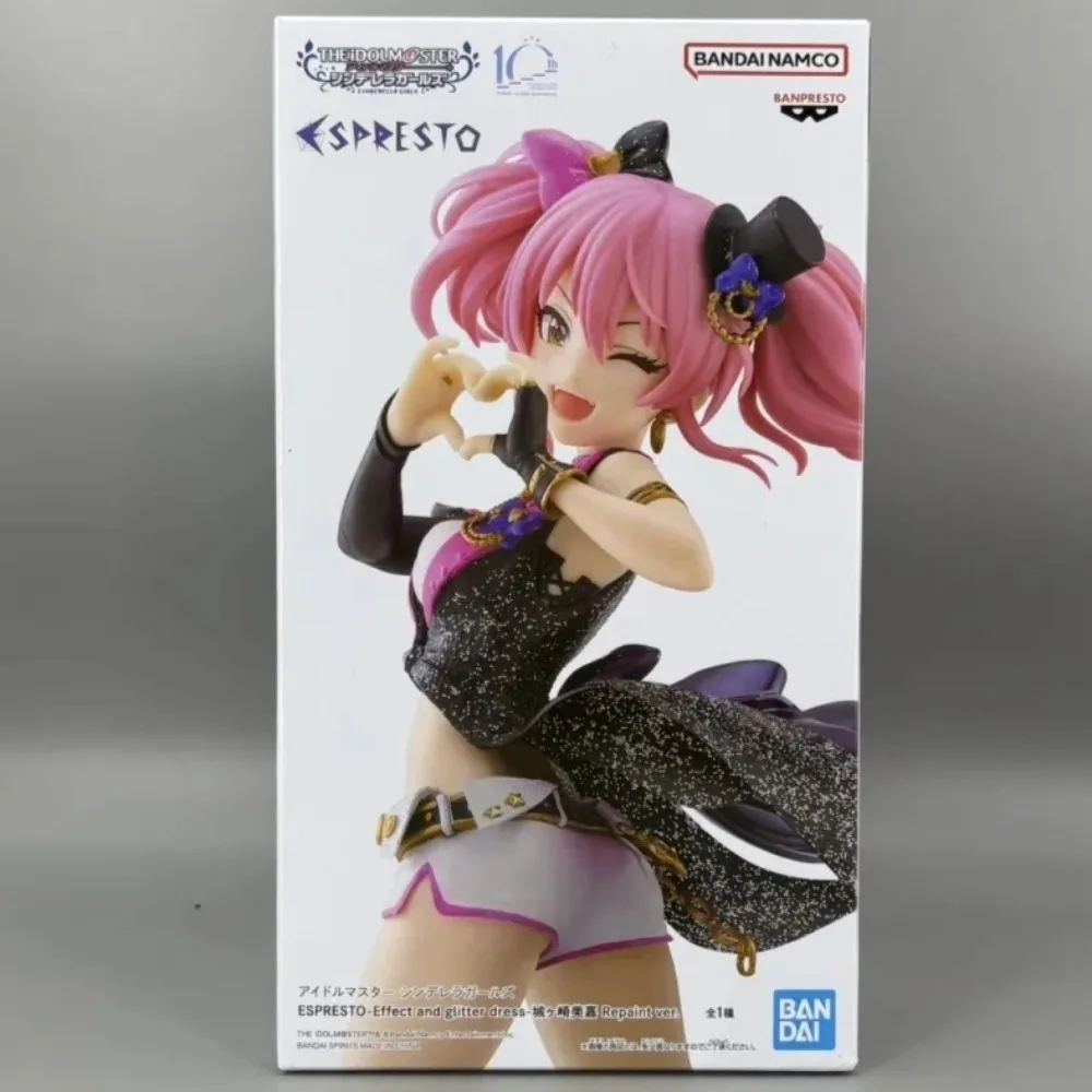 Фото В наличии Bandai оригинальный Banpresto THE IDOLM @ STER Золушка для девочек блестящее платье Mika Jougasaki 17 см модель игрушечные фигурки №4