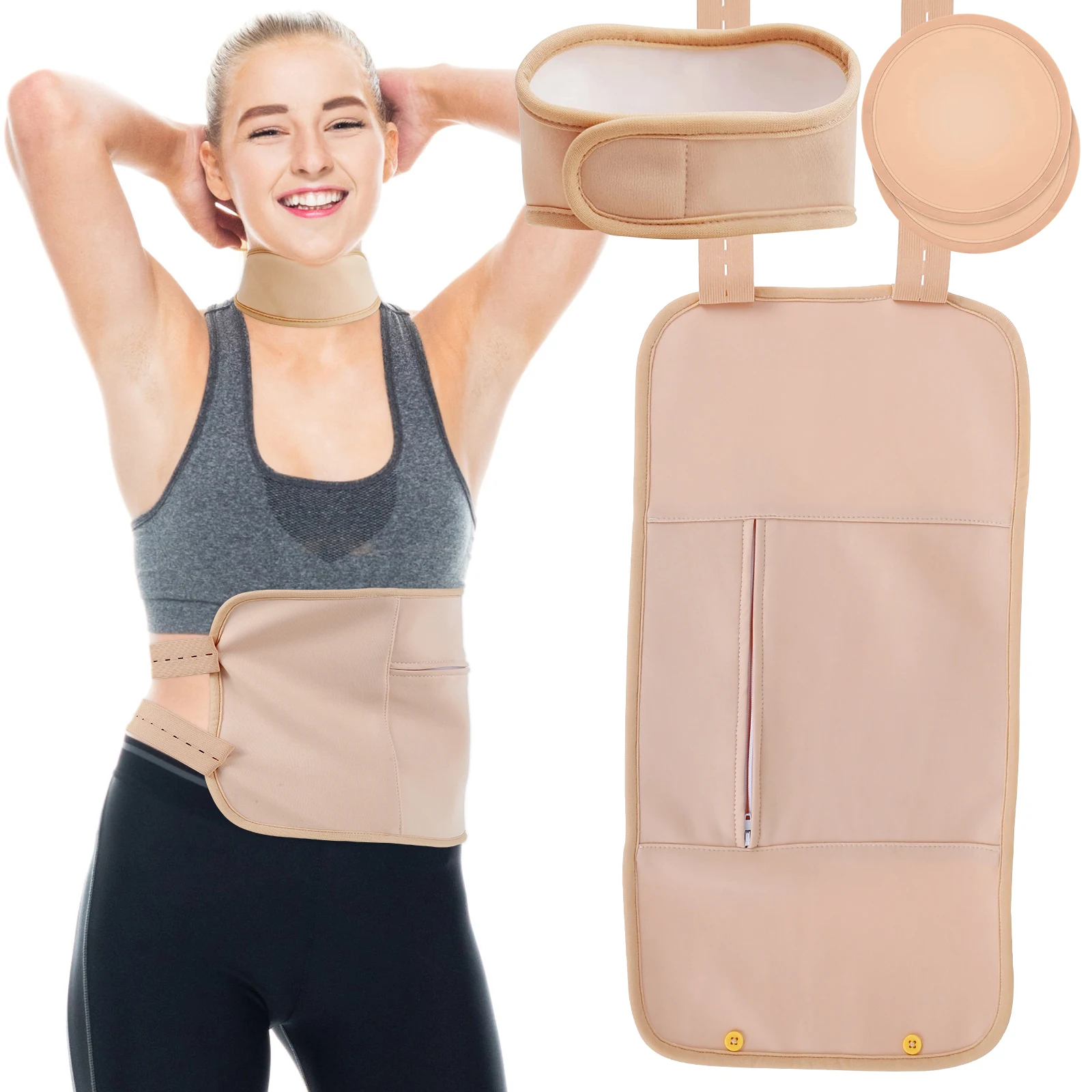 

3 шт., набор аксессуаров для шеи, с нагрудной подушкой