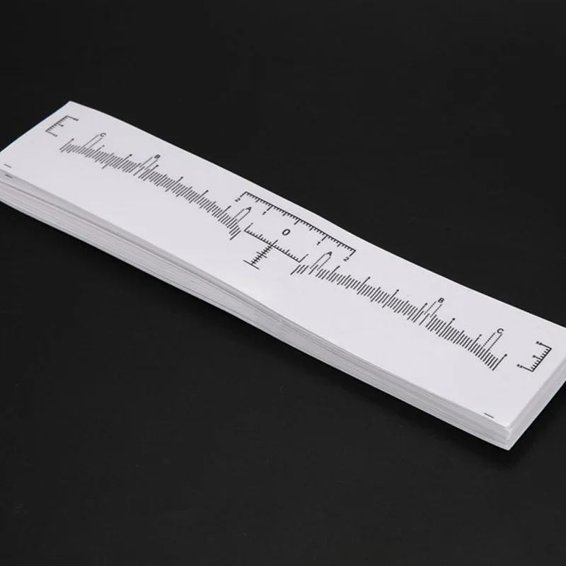 10 шт. наклейка-линейка для бровей одноразовая измерительная отметка