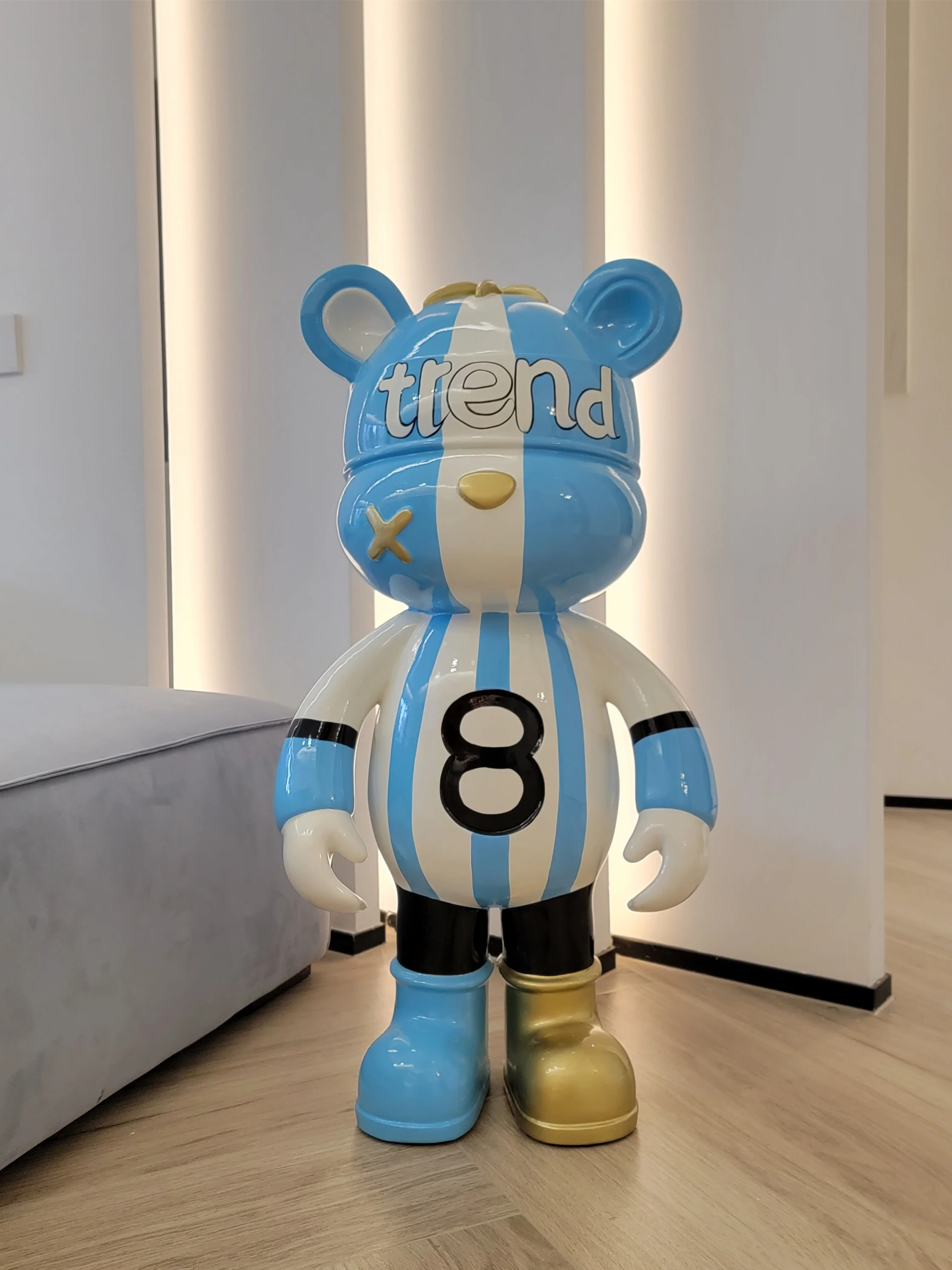 

Современный домашний декор, искусственная смола, скульптура, украшения для гостиной, большие модные аксессуары, коробка для хранения монет,...