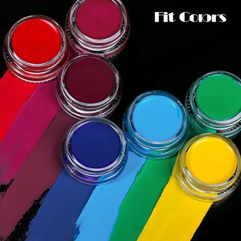 

12 Colors/set Facial Fluorescent Graffiti Luminous Matte Colorful Eye Shadow Lip Mud Facial Party Carnival Cosmetic Palette Sets