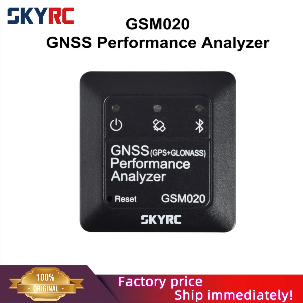 

SKYRC GSM020 GNSS Performance Analyzer Power Bluetooth-compatible APP GPS Speed Meter for RC Car Helicopter FPV Drone SK-500023