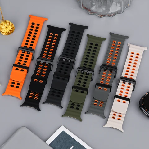 Морской силиконовый ремешок для Samsung Galaxy Watch Ultra 47 мм