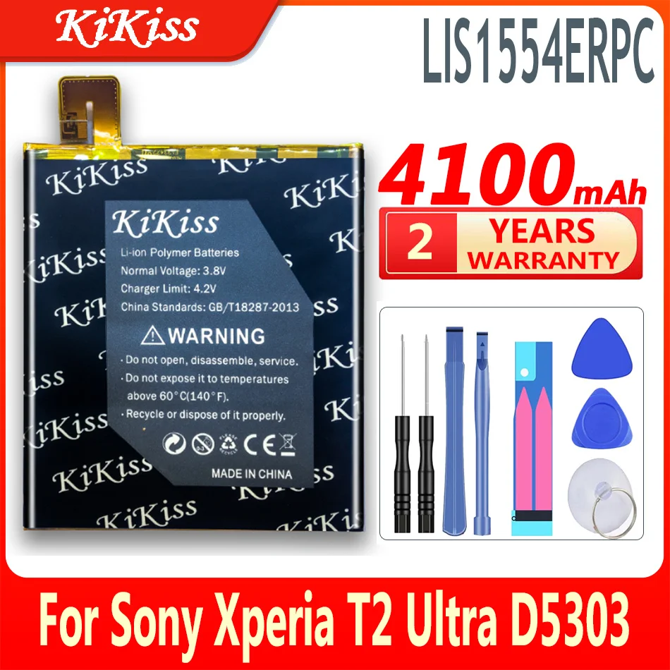 

4100mAh Tablet Battery For Sony Xperia T2 Ultra Dual D5322 D5316 XM50H XM50T D5303 Li-ion Polymer Battery LIS1554ERPC