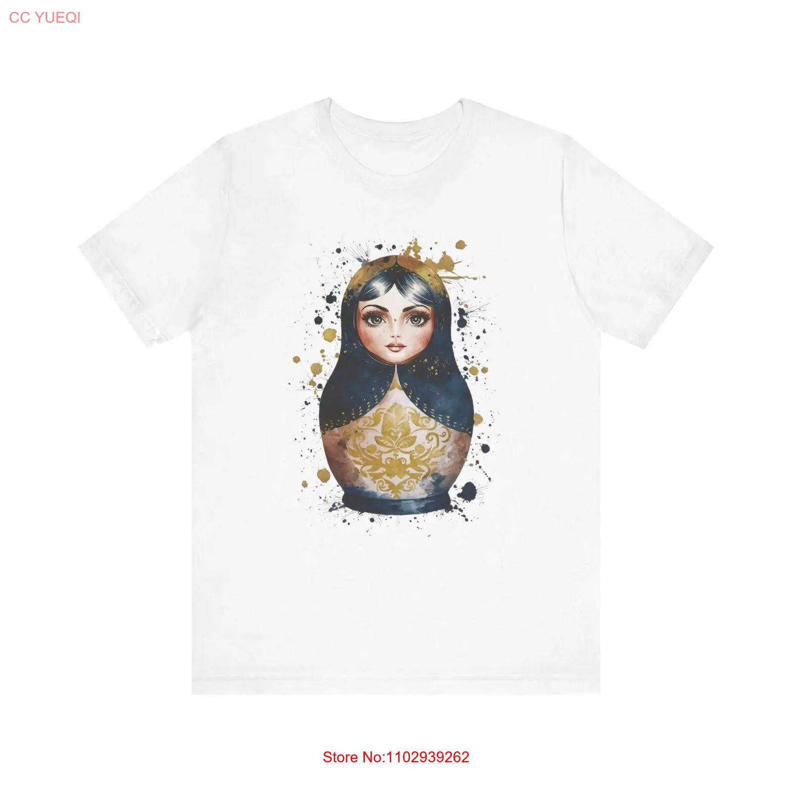 Заворожущая футболка с акварельными спиртовыми чернилами