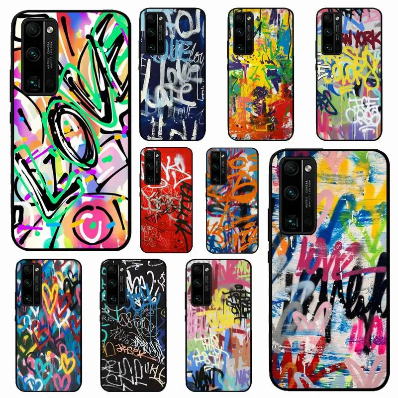 

Art Graffiti Phone Case for Huawei Honor 10 i 8X C 5A 20 9 10 30 lite pro Voew 10 20 V30