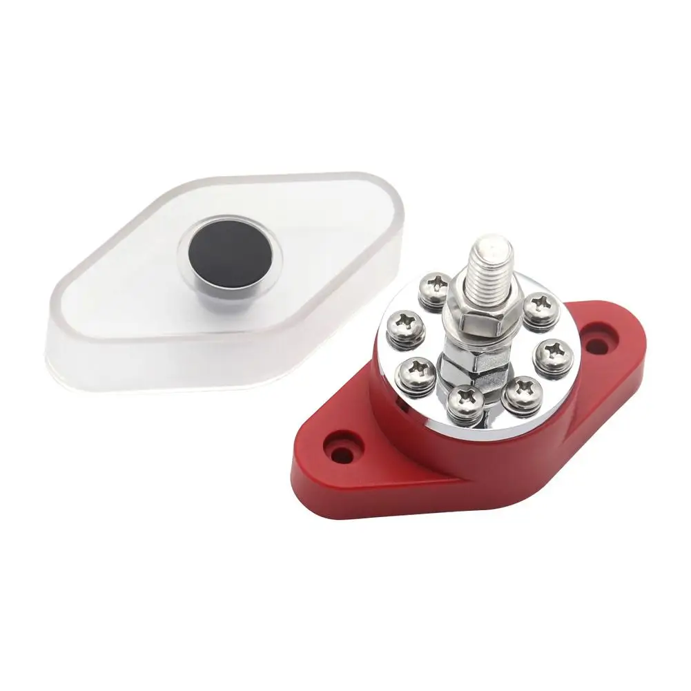 

Car Distribution Stud Junction Post 300A 8+1 Terminal Block Buss Bar Kit 3/8" (m10) Automotive Accessories