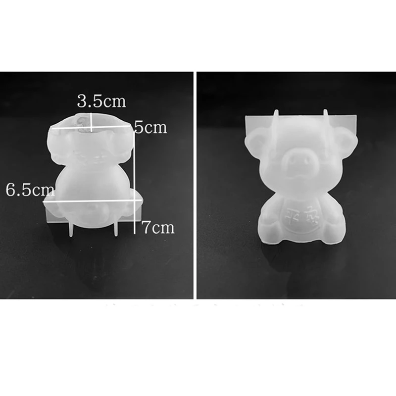 Эпоксидная форма зеркальная трехмерная безопасная для свинки куклы сделай сам