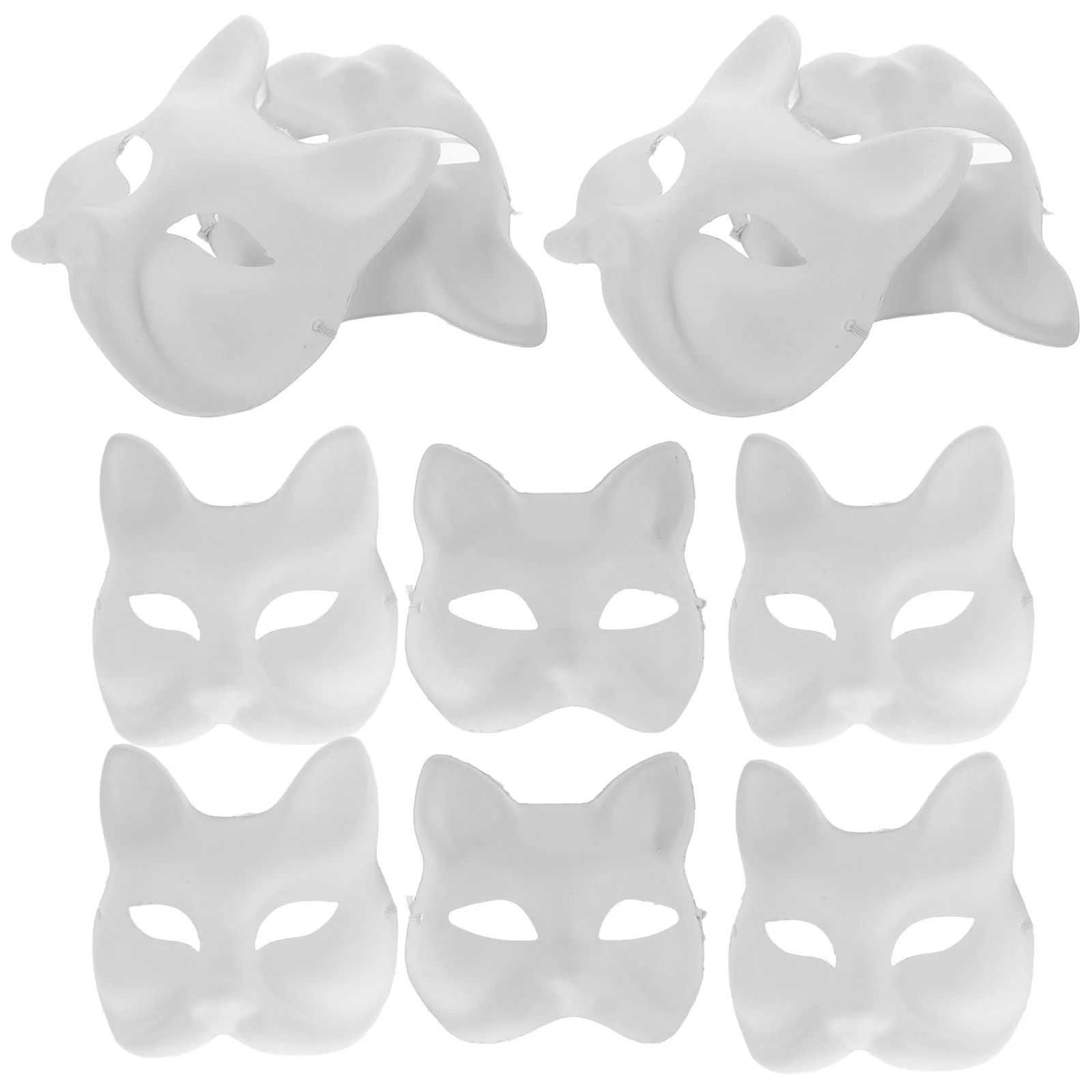 Ручная роспись маска пластиковая кошка Хэллоуин выпускной фестиваль волков