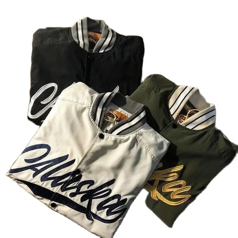 

New Fashion Varsity Jacket College Sportswear Men Women Outerwear Loose Fit Tops Bomber Coat Letter Embroidery Baseball Uniform