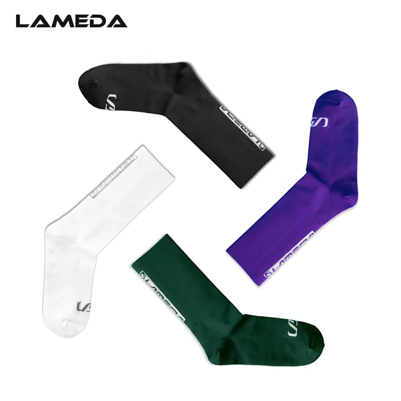 

LAMEDA 2022 NEW Cycling Reflective Socks Breathable Bicycle Mid-tube Sports Socks Men's And Women's Running Socks