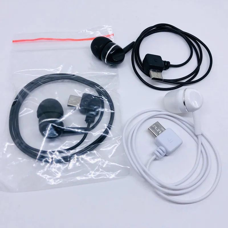 

100/50pcs Earphone for Bluetooth Headphone Universal Single Side Mono Wire Micro USB 5 Pins Port Stereo Headset In-Ear