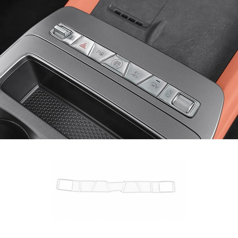 

Для BYD TANG L EV/DM Sealion 8 2025 2026 Автомобильное центральное управление, кнопка на руль, наклейка, устойчивая к царапинам, износостойкая защита