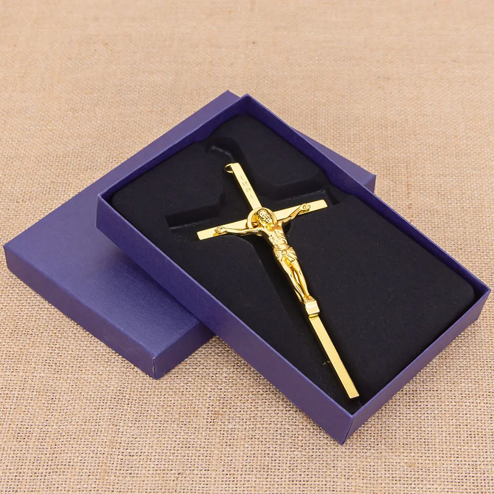 

Католический крест из металла HTISOK