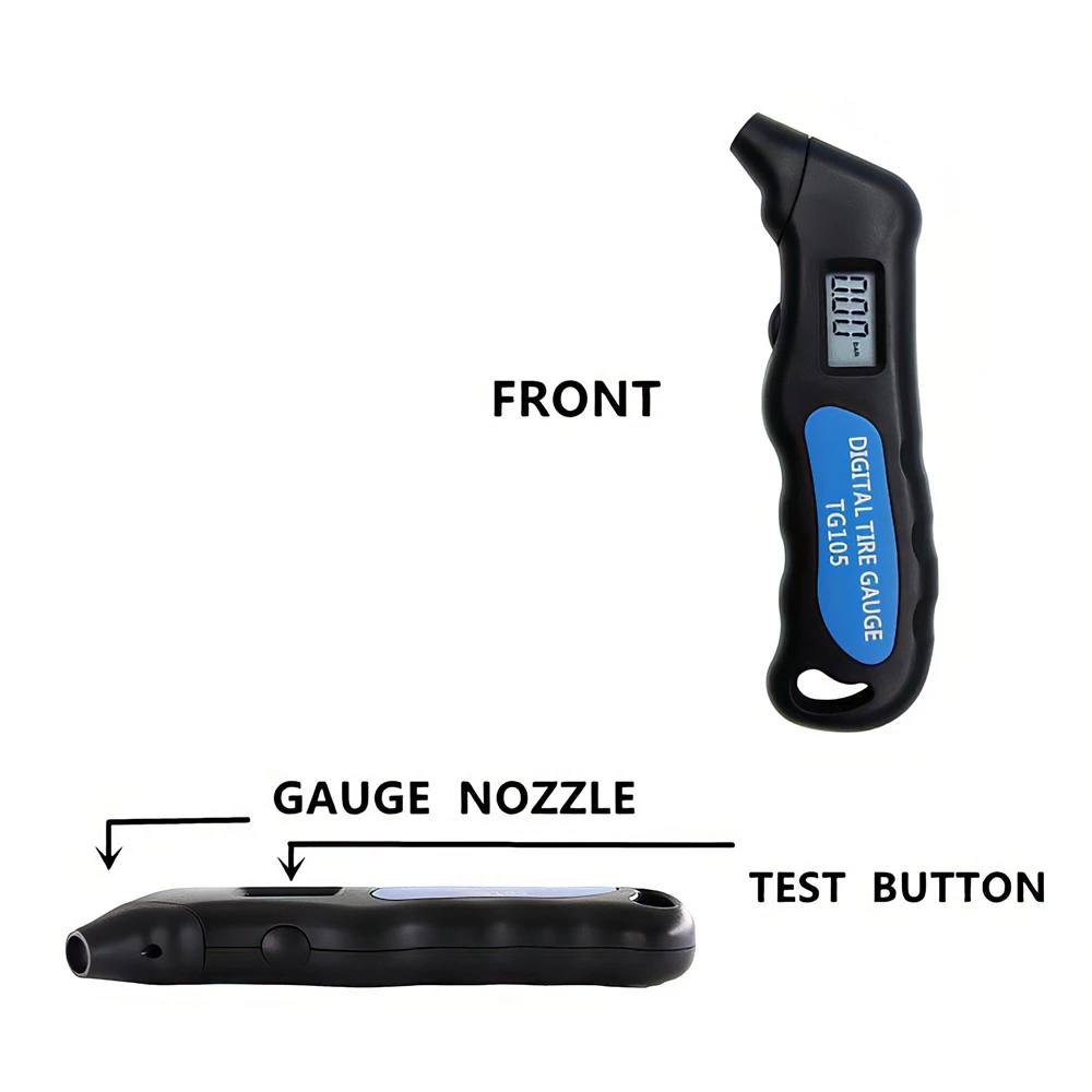 TG105/TG106 Digital Car Tire Tyre Air Pressure Gauge Meter LCD Display Manometer Barometers Tester for Truck Motorcycle Bike |