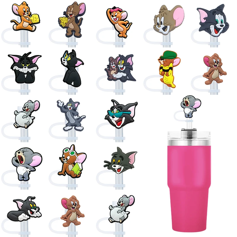 Экологичные силикагелевые соломенные топперы 8 мм модный мультяшный дизайн