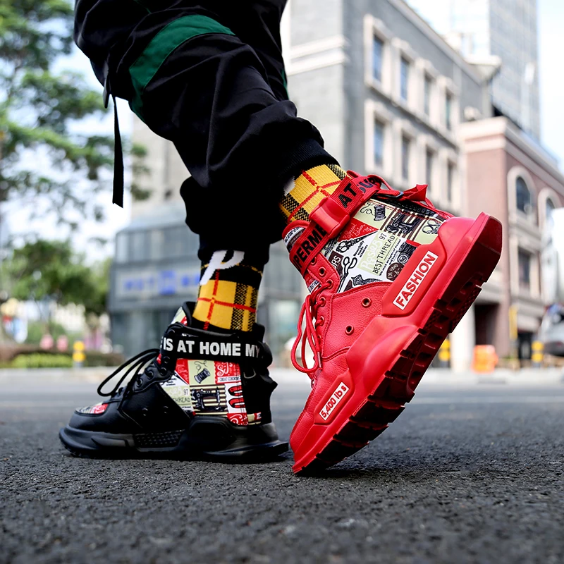 High Quality Men's Shoes Sneakers Platform Breathable Lightweight Red Basket Homme Mandarin Duck Luxury Brand Summer Sports Shoe