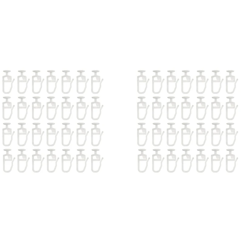 

Best 400 Pack Curtain Gliders With 8.3 MM Head Folding Glider Curtain Rail Track Glider Hooks For Curtain Rails Track Type