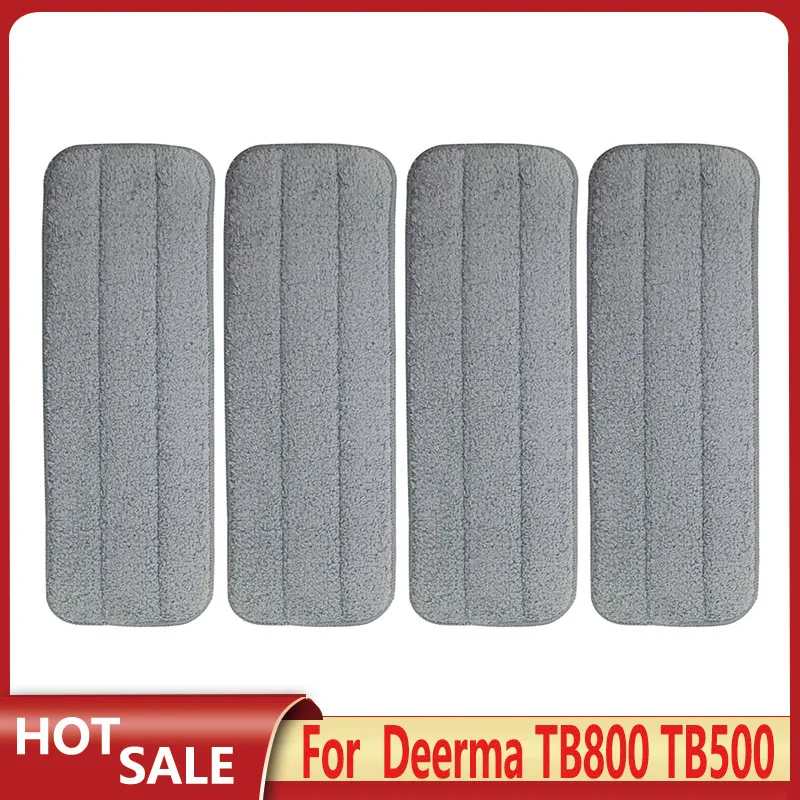 

4pcs Replacement Mop Cloth Rags For Xiaomi Deerma TB500 TB800 Water Spray Mop 360 Rotating Cleaning Cloth Head