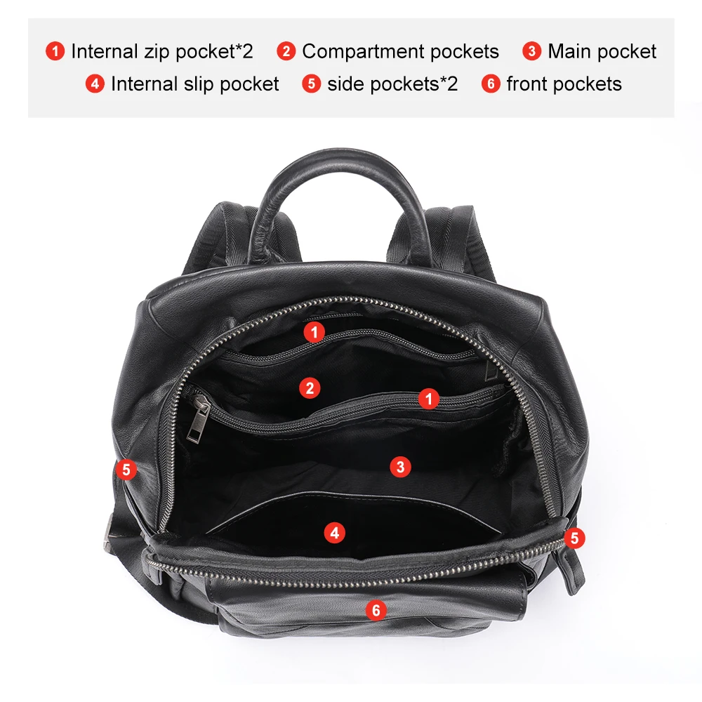 Мужской рюкзак MVA из воловьей кожи школьный мужской дорожные Брендовые