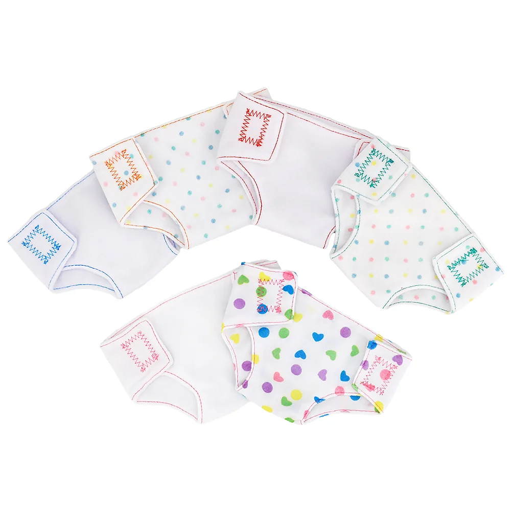

Baby Diapers Accessories Nappies Clothes Girl Reborn Diaper Kids Diy Mini Set Play Supplies Clothing Floral Printing Fabric Role